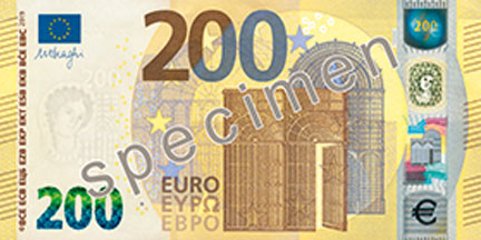 View From Above Of Some Euro Coins And Bills From € 5 To € 500